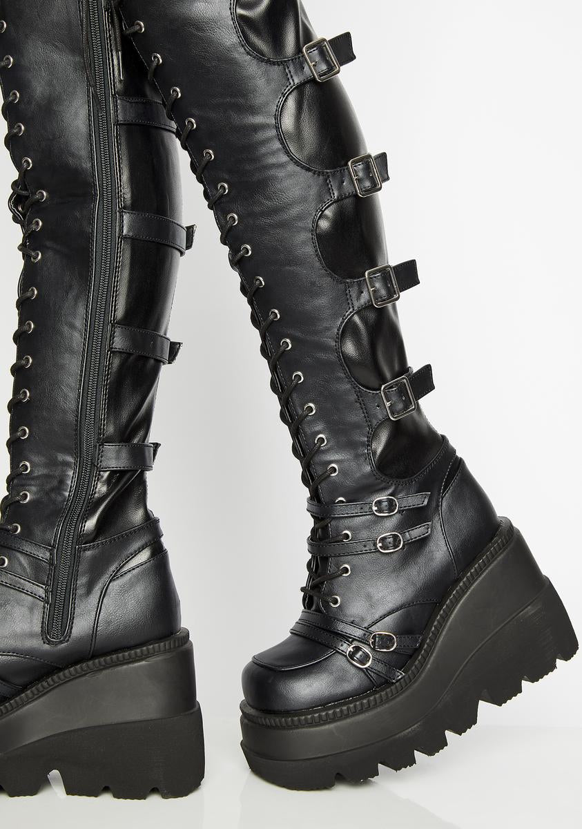 Shaker-350 Platform Over-The-Knee Boots