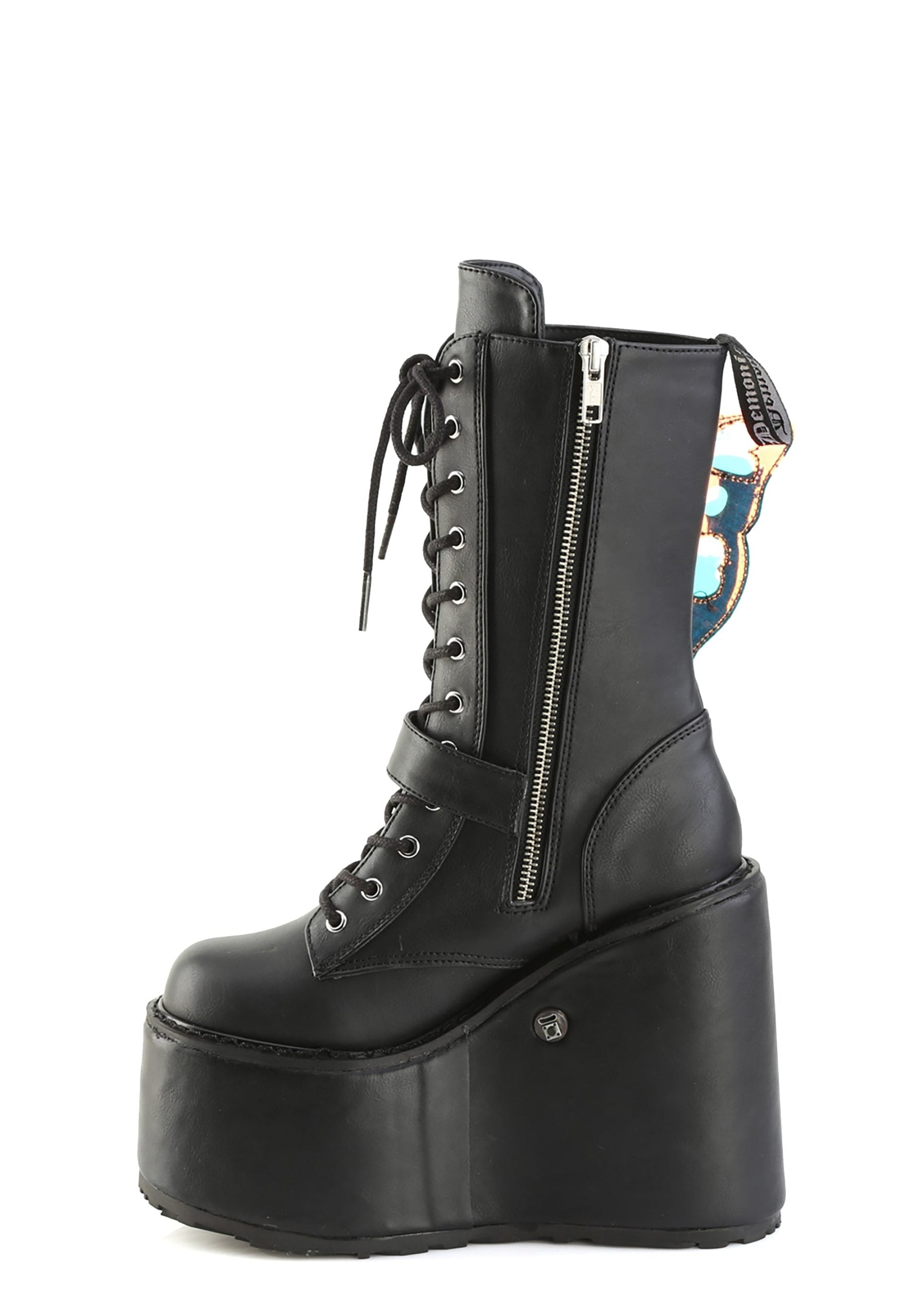 Blaze-158 Platform LED Light-Up Mid-Calf Boots