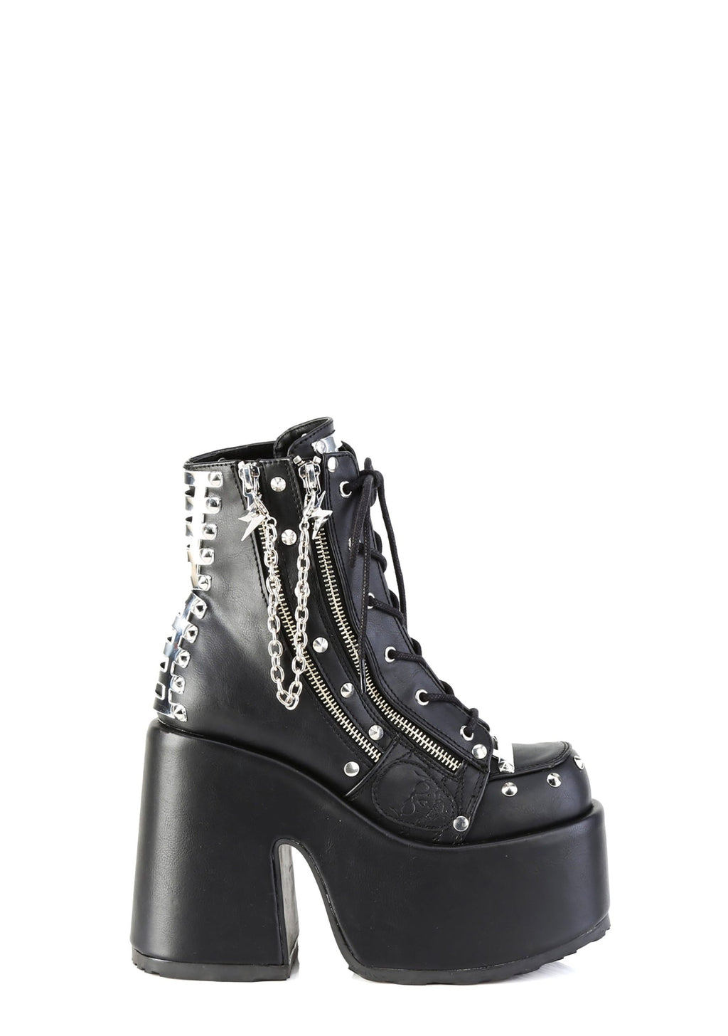 Camel-208 Platform Ankle Boots