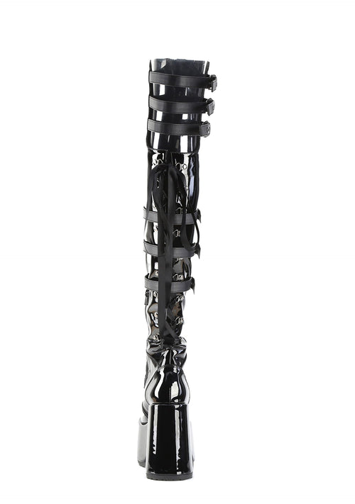 Camel-305 Platfform Thigh High Boots