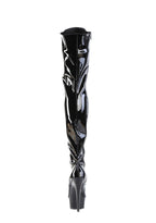 Delight-3019 Platform Thigh High Boots-Black