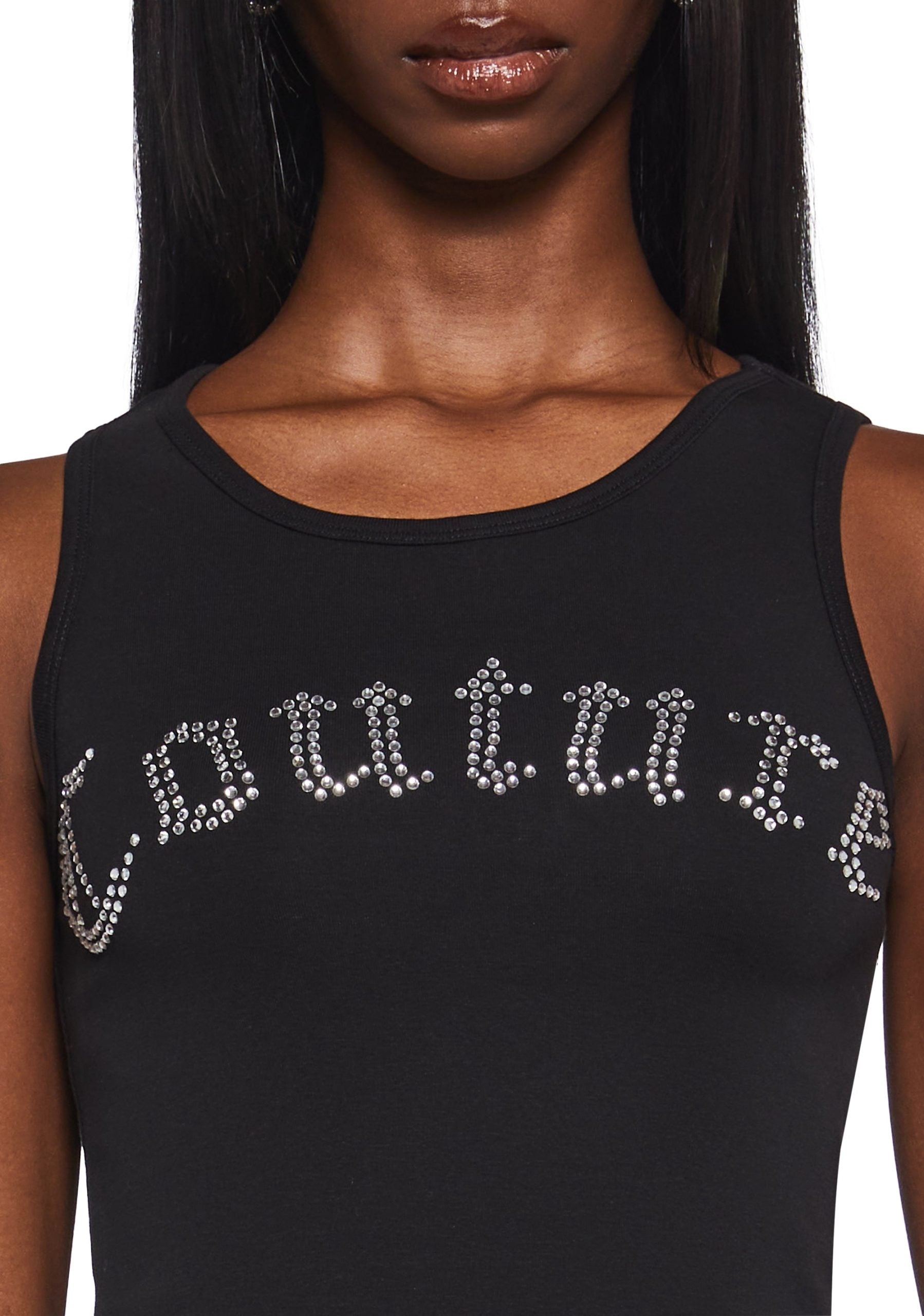 Big Bling Couture Tank Top – Black