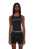 Big Bling Couture Tank Top – Black
