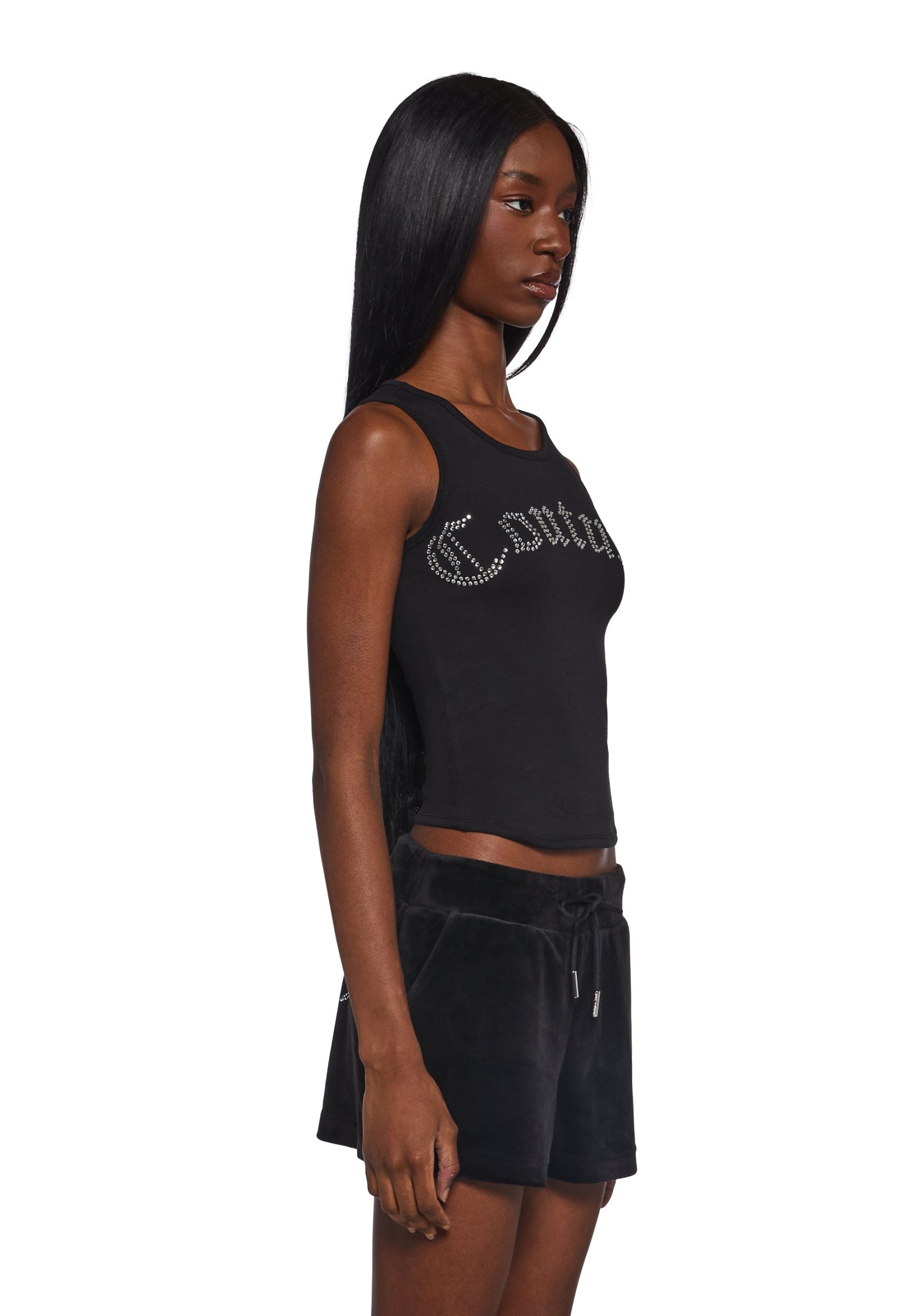 Big Bling Couture Tank Top – Black