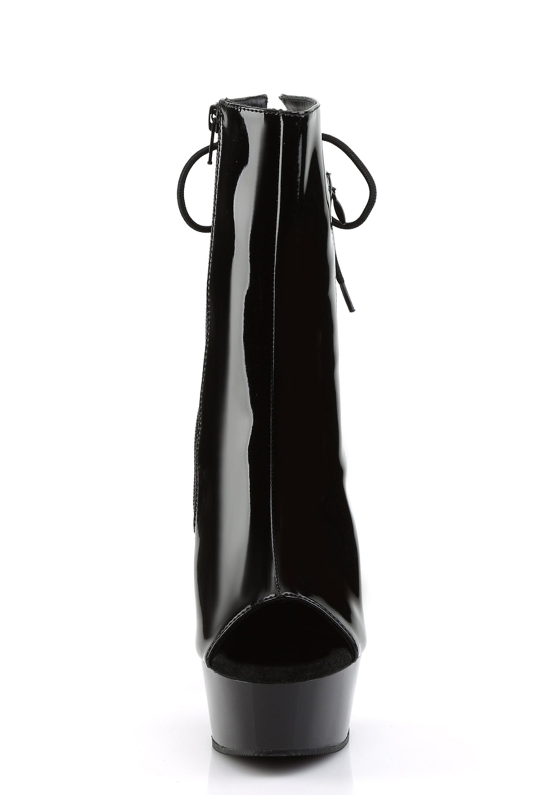 Delight-1018 Platform Ankle Boots-Black