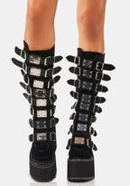 Swing-815 Platform Knee High Boots