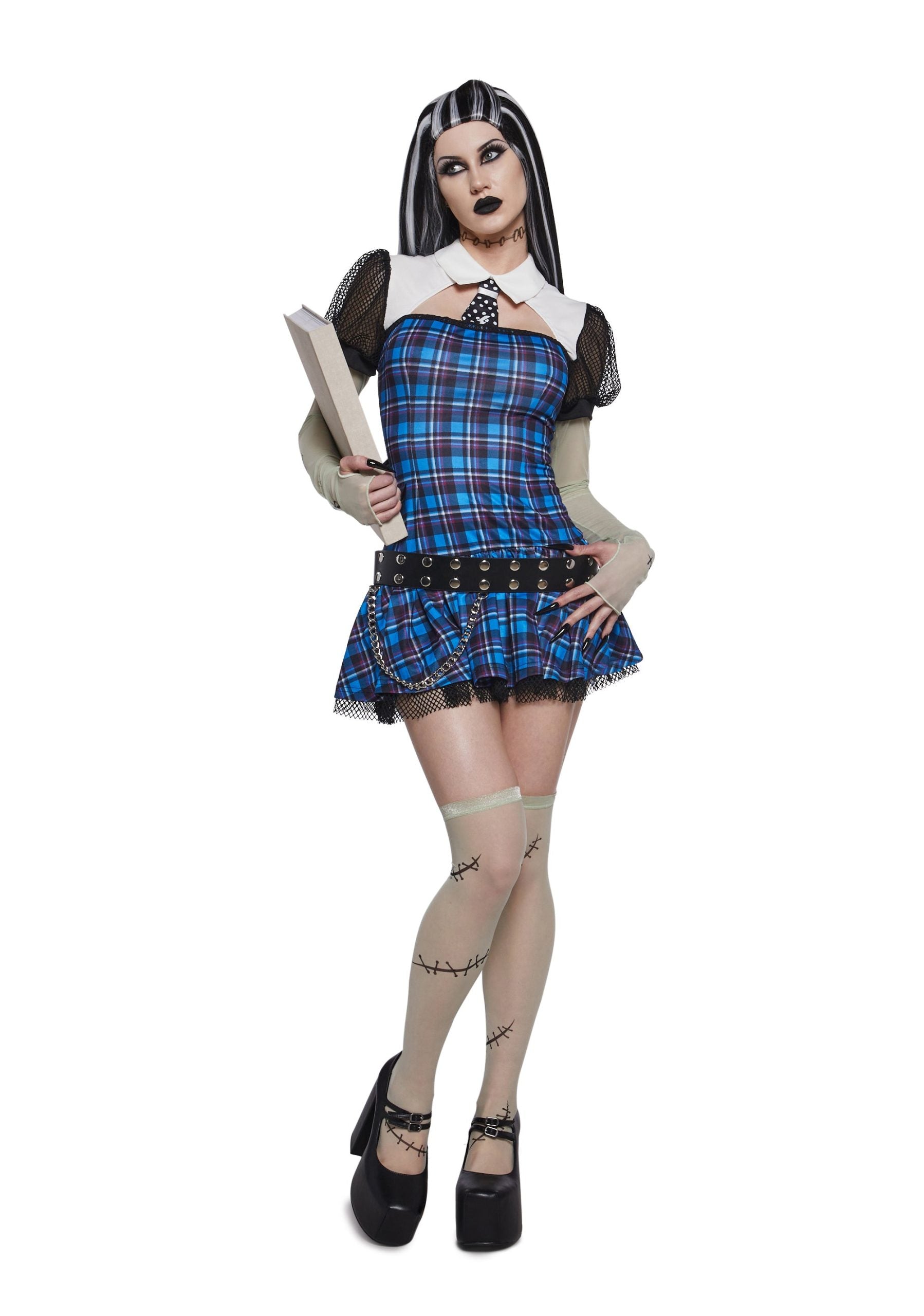 Reanimated Doll Costume And Wig Set