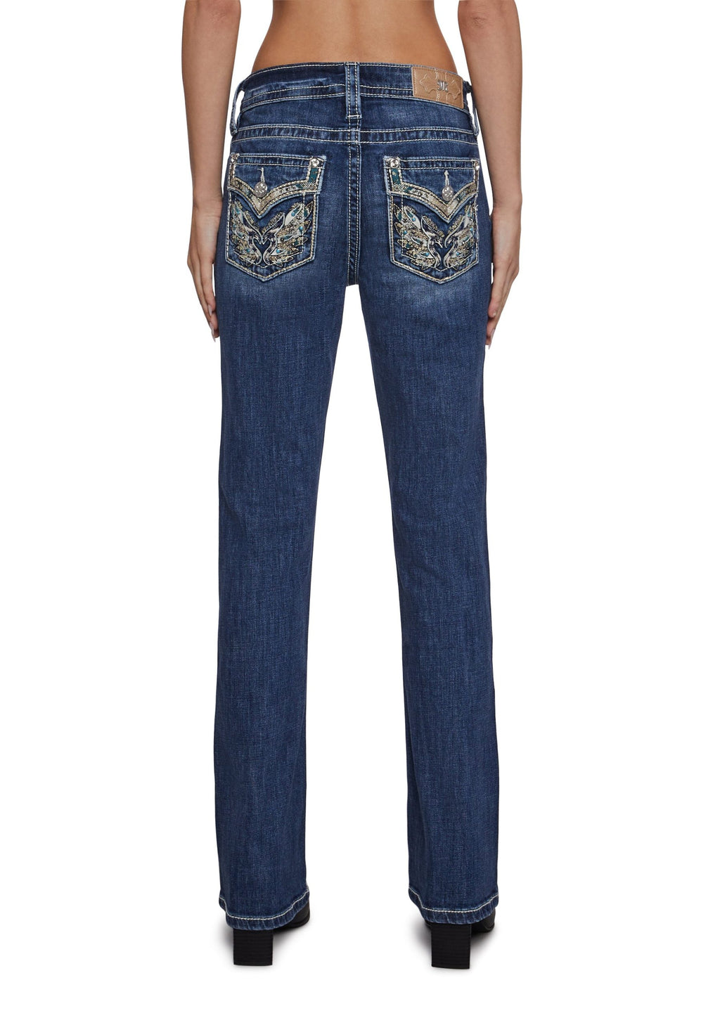 30″ Mid Rise Denim Boot Jeans
