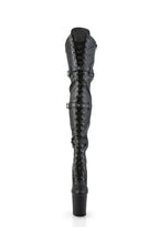 Flamingo-3028 Platform Thigh High Boots-Black