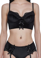 True Romance Lingerie Set – Black