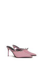 On Your Toes Spiked Mules – Pink