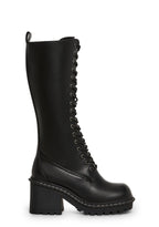 Record Shopping Knee High Boots