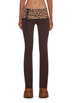 Hot Crush Knit Pants – Brown