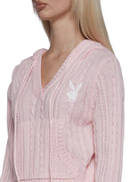 Cable Knit Pullover Hoodie