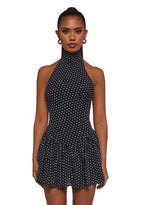 Main Character Polka Dot Dress – Black