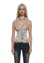 Washed Twill Vest Top