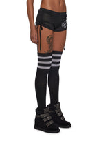 Ciska Brass Knuckle Mesh Micro Shorts