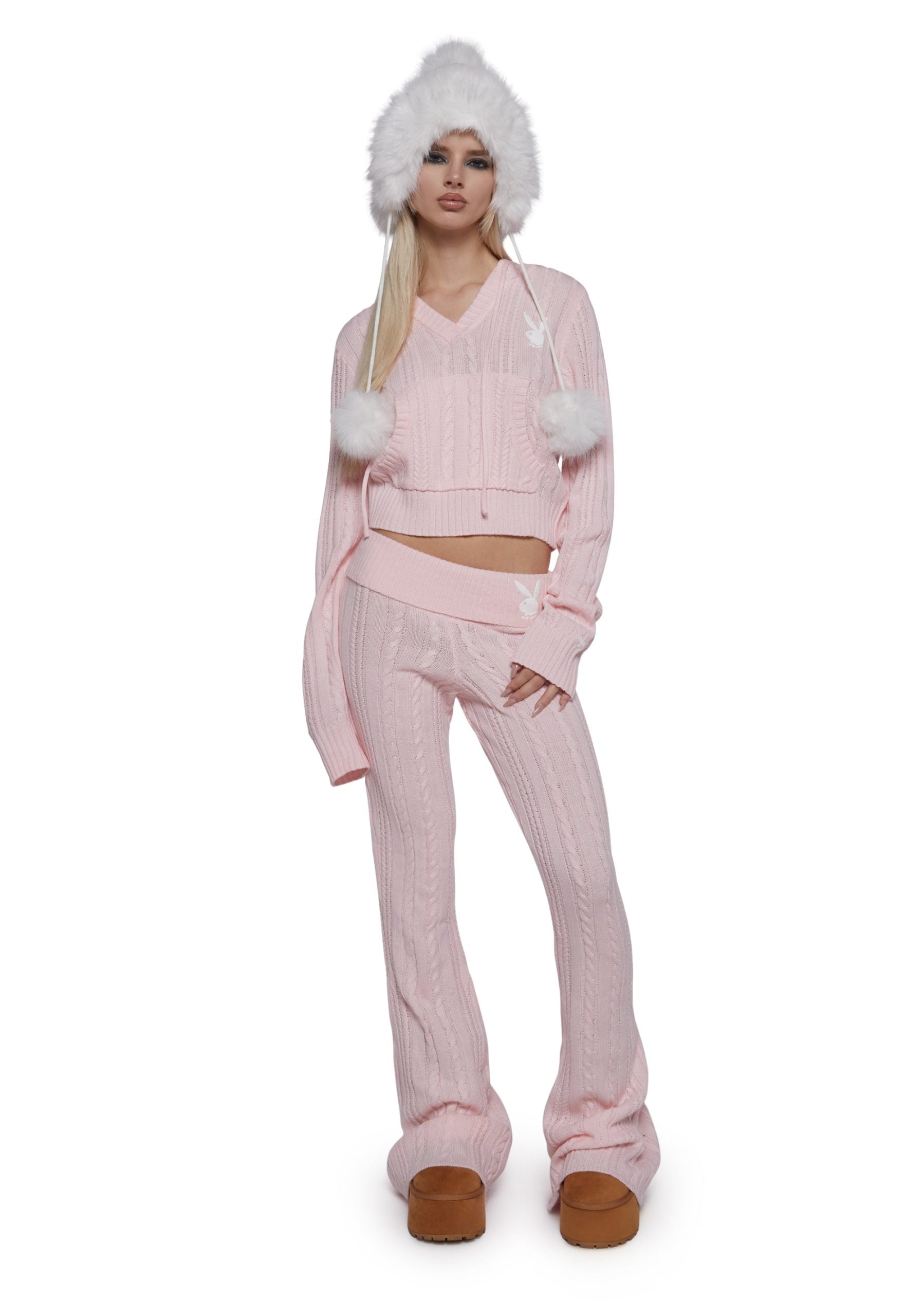 Cable Knit Yoga Pants