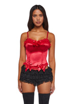 Romantic Age Corset Top – Red