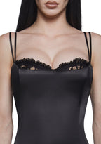 Loyal Maneater Midi Dress – Black