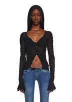 Divine Status Chiffon Blouse – Black