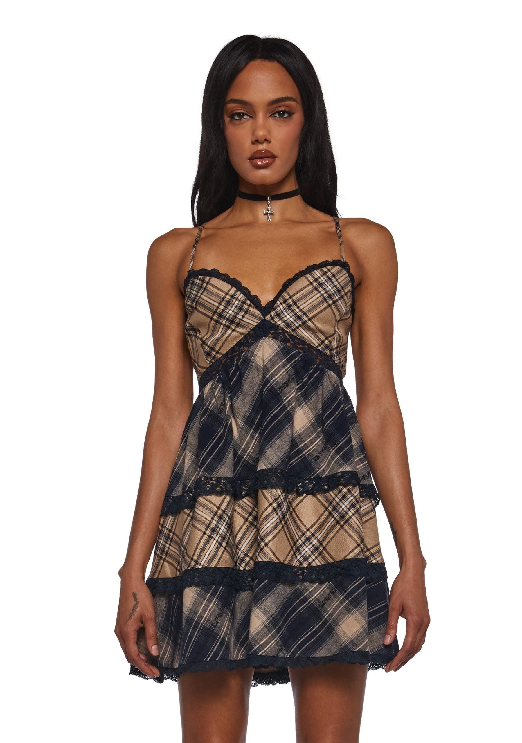 Falling Crush Baby Doll Dress