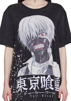 Ken Kaneki Oversized Graphic Tee