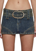 Norah Micro Skort – Denim