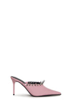 On Your Toes Spiked Mules – Pink