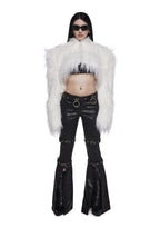 Diva Faux Fur Bolero – White