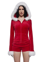 Sleigh Bell Sweatheart Shorts Set