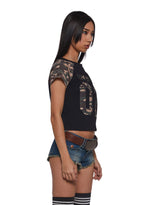 Camo Raglan Tee – Black