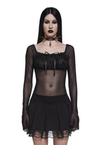 Malice Mesh Long Sleeve Top