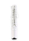 Flamingo-1020 Platform Ankle Boots-White