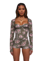 Beautiful Bloom Romper And Shrug Set