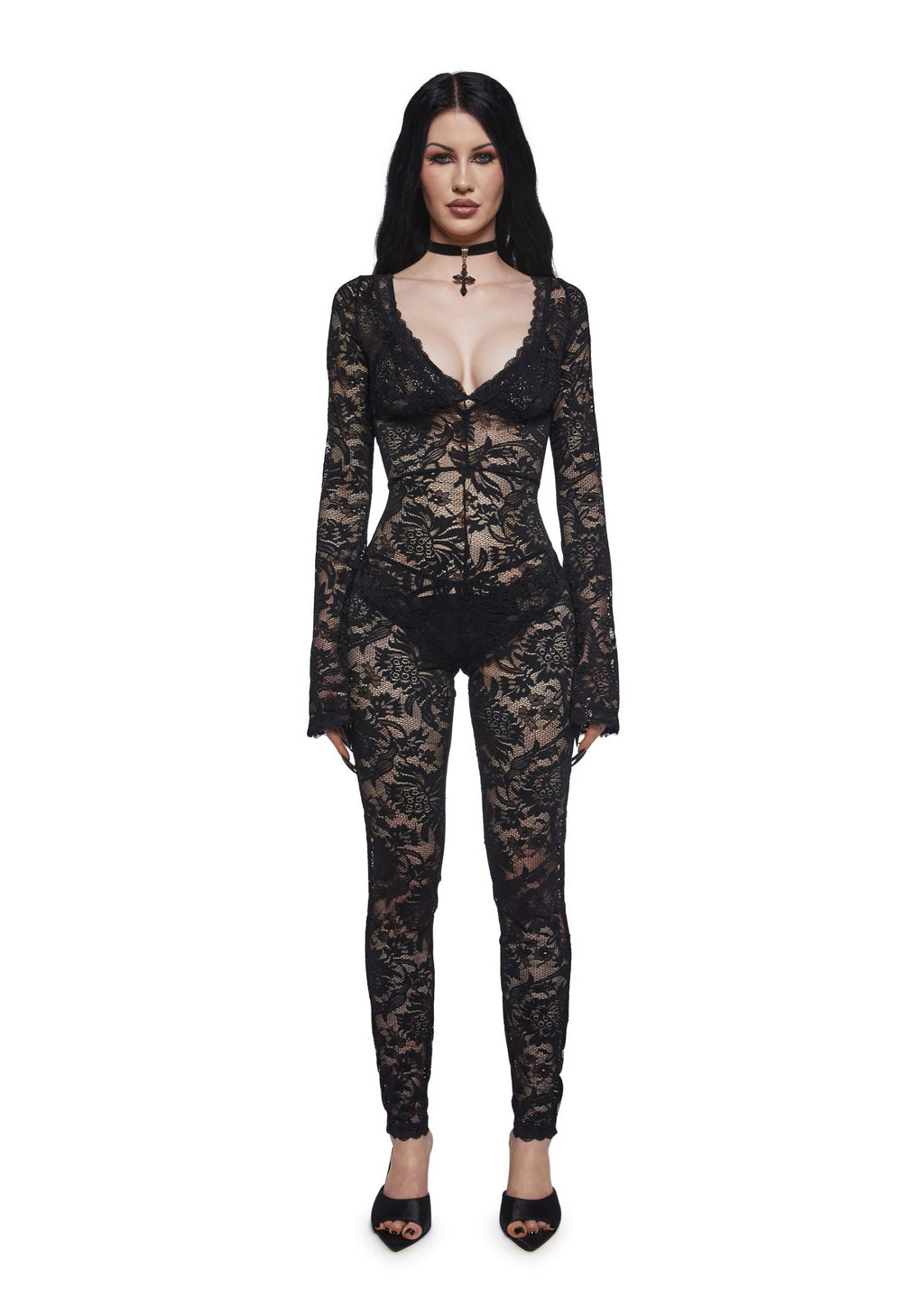 Floral Lace Catsuit