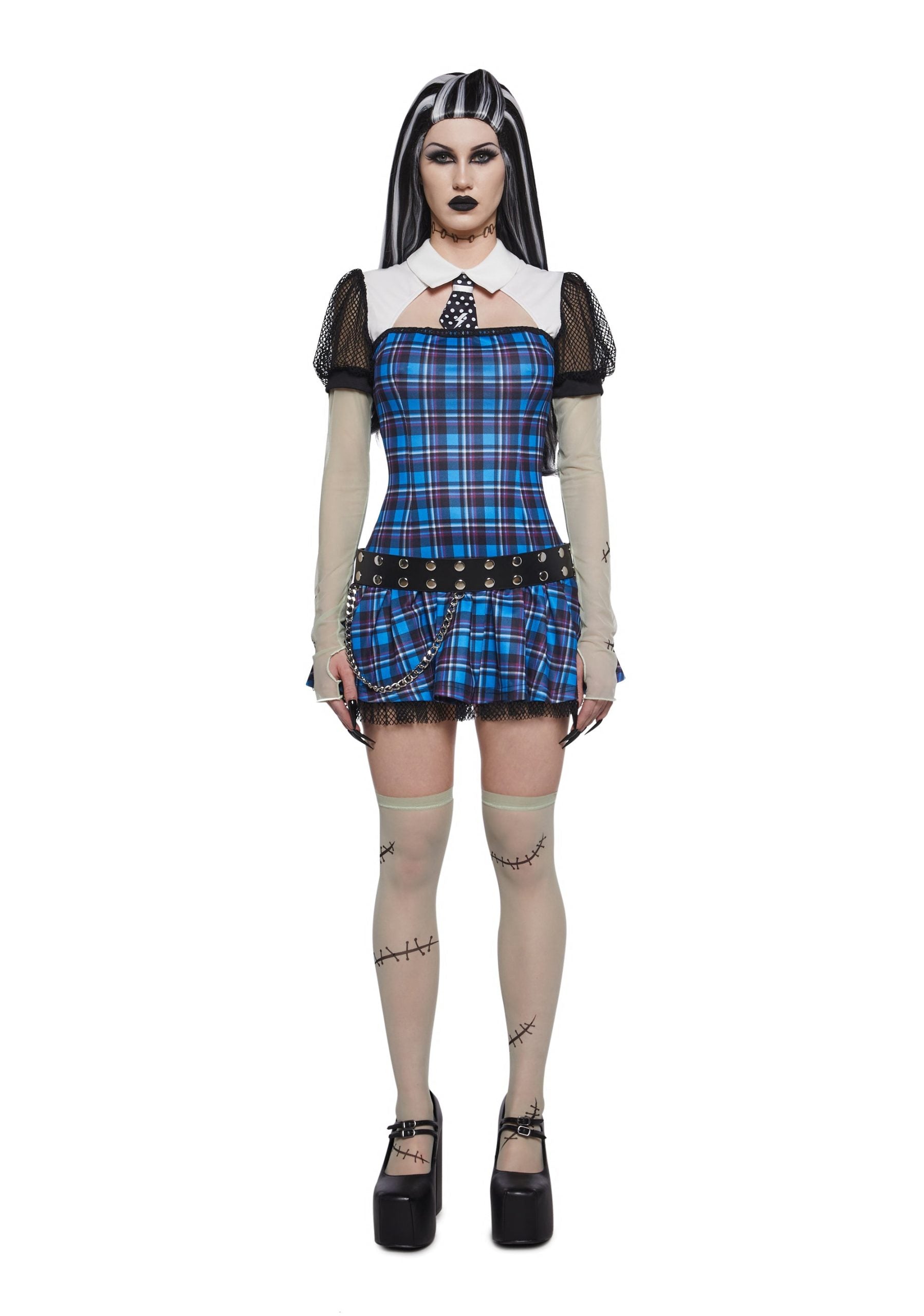 Reanimated Doll Costume And Wig Set