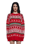 Snowy Soiree Oversized Sweater