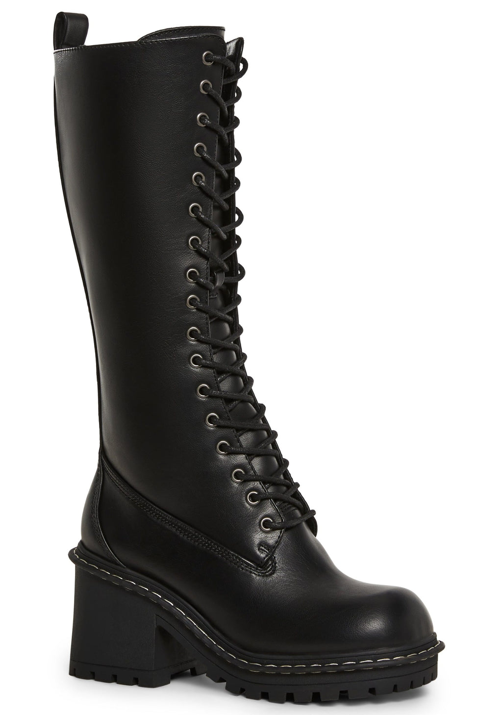 Record Shopping Knee High Boots