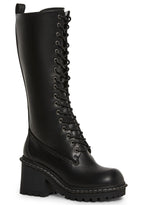 Record Shopping Knee High Boots