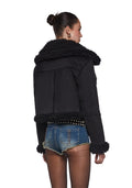 Shrouded Secrets Cropped Coat