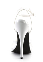 Domina-108 Strappy Ankle Wrap Sandals-White