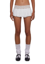 Fierce Flirt Lace Skirt – White