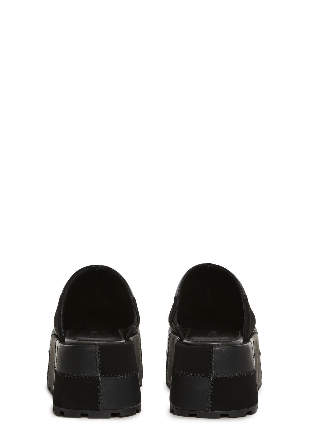 Gritty Rebel Platform Clogs – Black