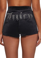 Solid Hot Shorts With Ombre Hotfix