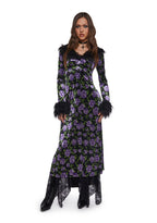Floral Velvet Duster