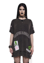 Send My Soul Washed Tee Dress