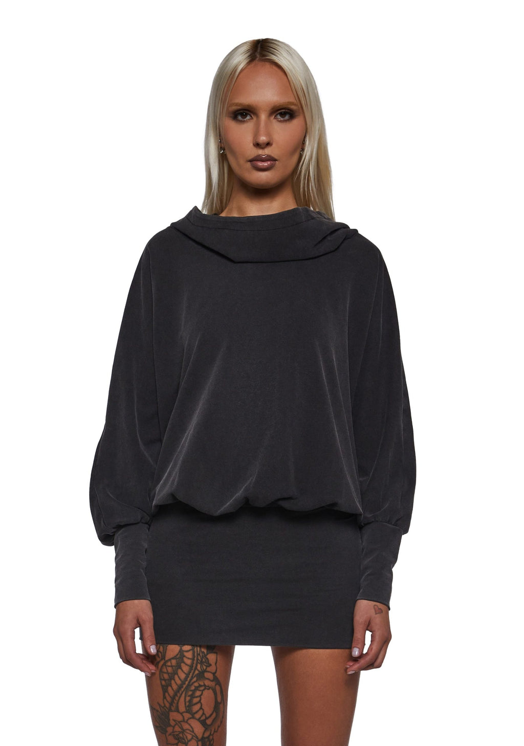 Ego Cowl Banded Mini Dress