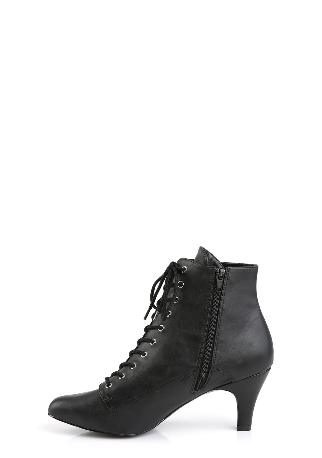 Divine-1020 Ankle Boot-Black PU
