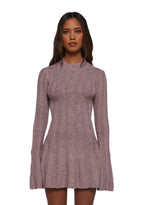 Cafe Reverie Mini Dress – Purple